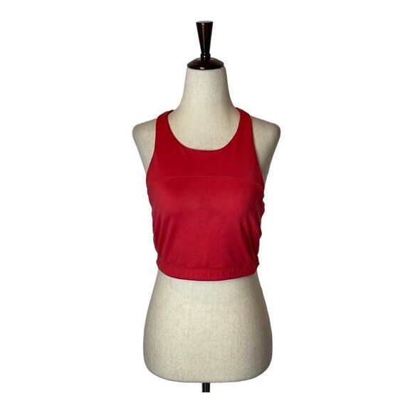 Outdoor Voices Red Racerback TechSweat Crop Tank Top Size M - Picture 3 of 8